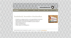 Desktop Screenshot of keuledruck.de